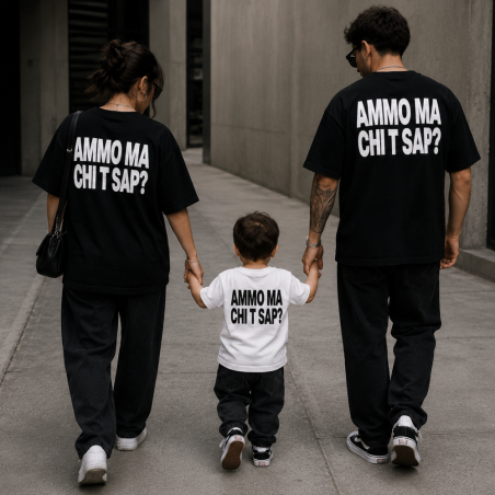 T-shirt “Ammo Ma Chi T Sap?” Oversize | Maglia Street Napoletana