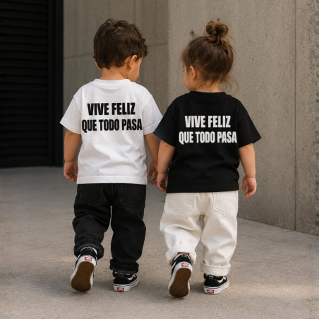 T-shirt Bambino “Vive Feliz Que Todo Pasa” | BuyItalianStyle