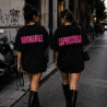 T-Shirt Personalizzabile con Scritta Dietro | XS-5XL | Addio al Nubilato, Concerti e Gruppi