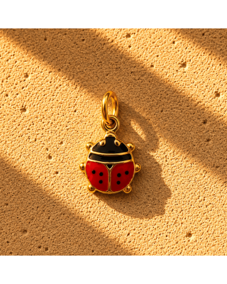 Charm Coccinella Portafortuna | Ciondolo per Collana Componibile