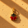 Charm Coccinella Portafortuna | Ciondolo per Collana Componibile