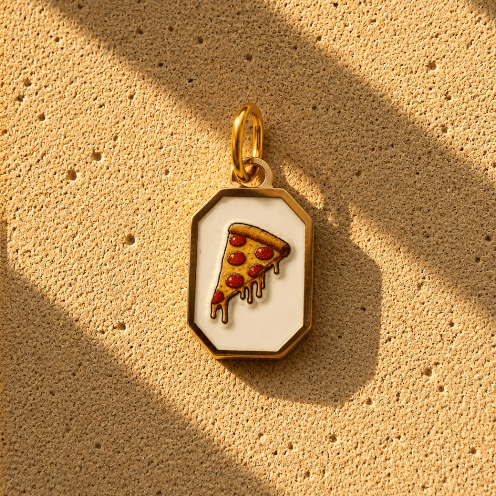 Charm Pizza | Ciondolo Divertente per Collana Componibile