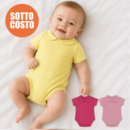 Body colletto con finitura in pizzo