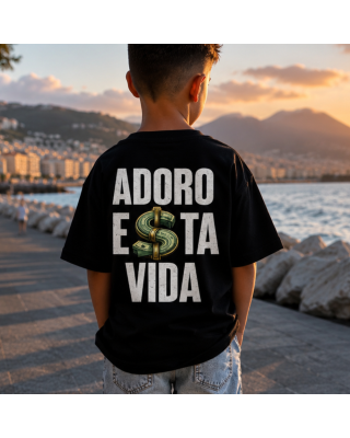 T-shirt Bambino Adoro Esta Vida | Maglia Bambino Divertente