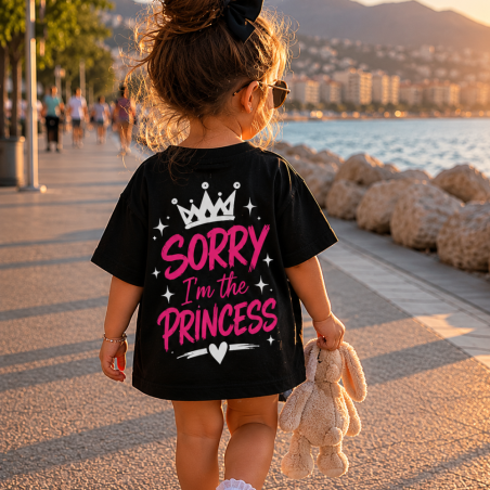 T-shirt Bambina Sorry I'm The Princess | Maglia Principessa
