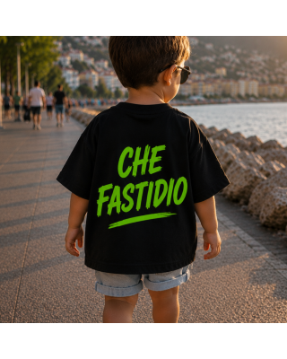 T-shirt Bambino "Che Fastidio" – Maglietta Divertente con Scritta Ironica