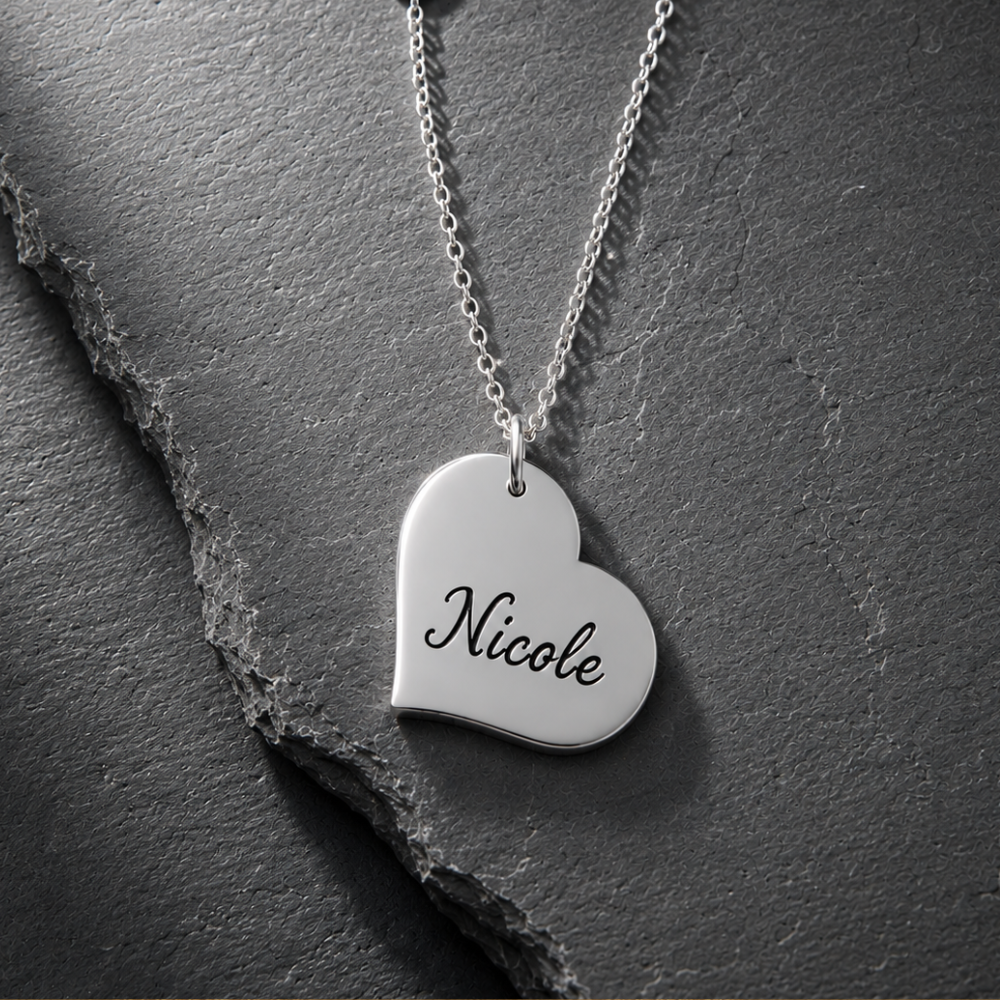 Collana con ciondolo a cuore da personalizzare