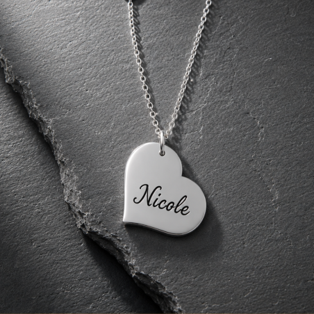 Collana con ciondolo a cuore da personalizzare
