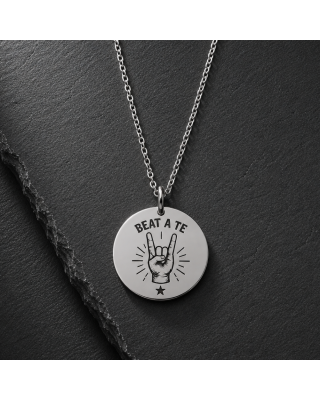 Collana Beat a te personalizzata con charm tondo