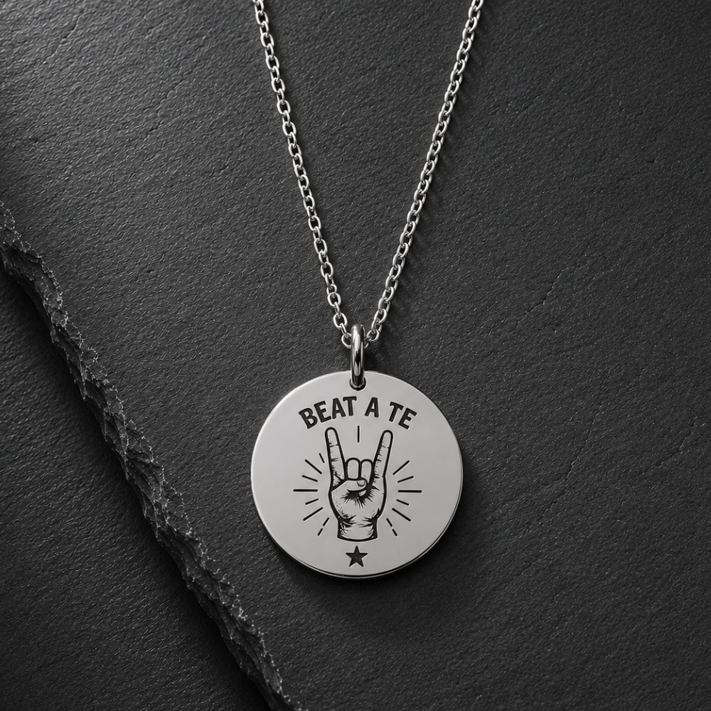 Collana Beat a te personalizzata con charm tondo
