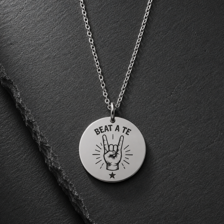 Collana Beat a te personalizzata con charm tondo