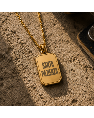 Charm Santa Pazienza | Collana Ironica e Divertente