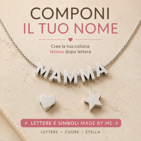 Charms lettere e simboli, linea "Made by Me"