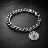 Bracciale Charm "BEAT A TE" in Acciaio – Bracciale Scaramantico Personalizzabile
