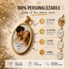 Charm Ovale Personalizzabile con Foto e Incisione – Ciondolo Ricordo in Acciaio