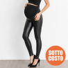 Leggings premaman ecopelle