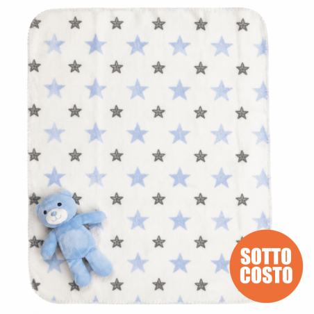 Copertina in pile  + pupazzo con nome