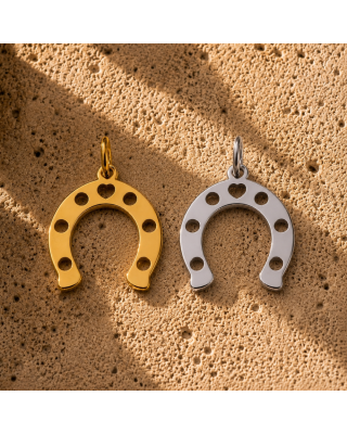 Charm Ferro di Cavallo | Collana Scaramantica con Ciondolo Fortuna