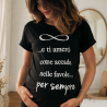 T-shirt premaman manica corta "E ti amerò come accade nelle favole per