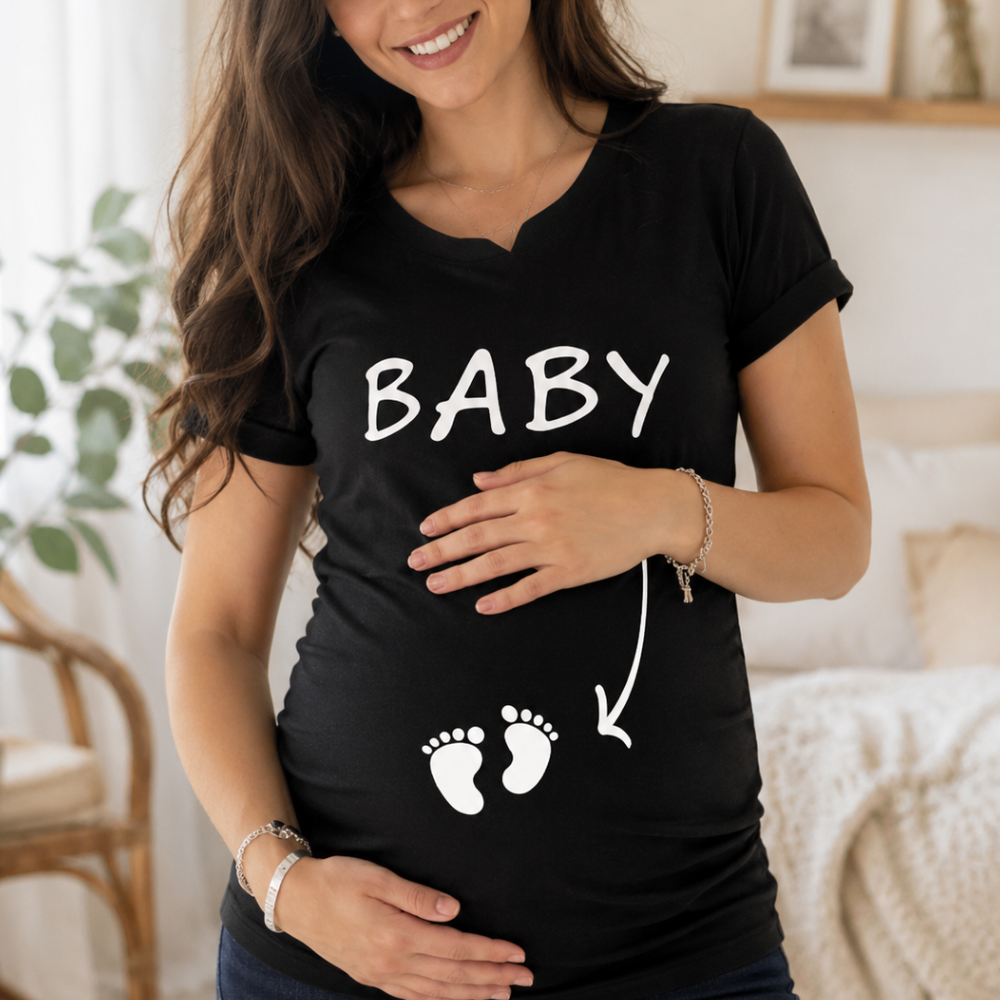 T-shirt premaman manica corta "Baby"