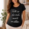 T-shirt premaman "Tutto ciò che vale, merita un'attesa"