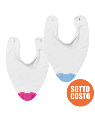Bavaglino massaggia gengive personalizzato con testo e immagine
