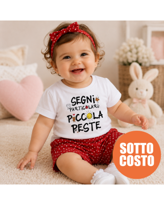 Baby girl outfit "Little pest"