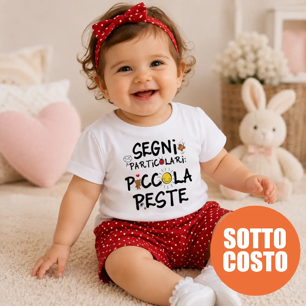 Baby girl outfit "Little pest"