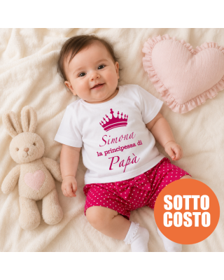 Completino estivo neonata "La principessa di papà"