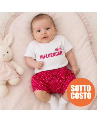 Completino estivo neonata "Mini Influencer"