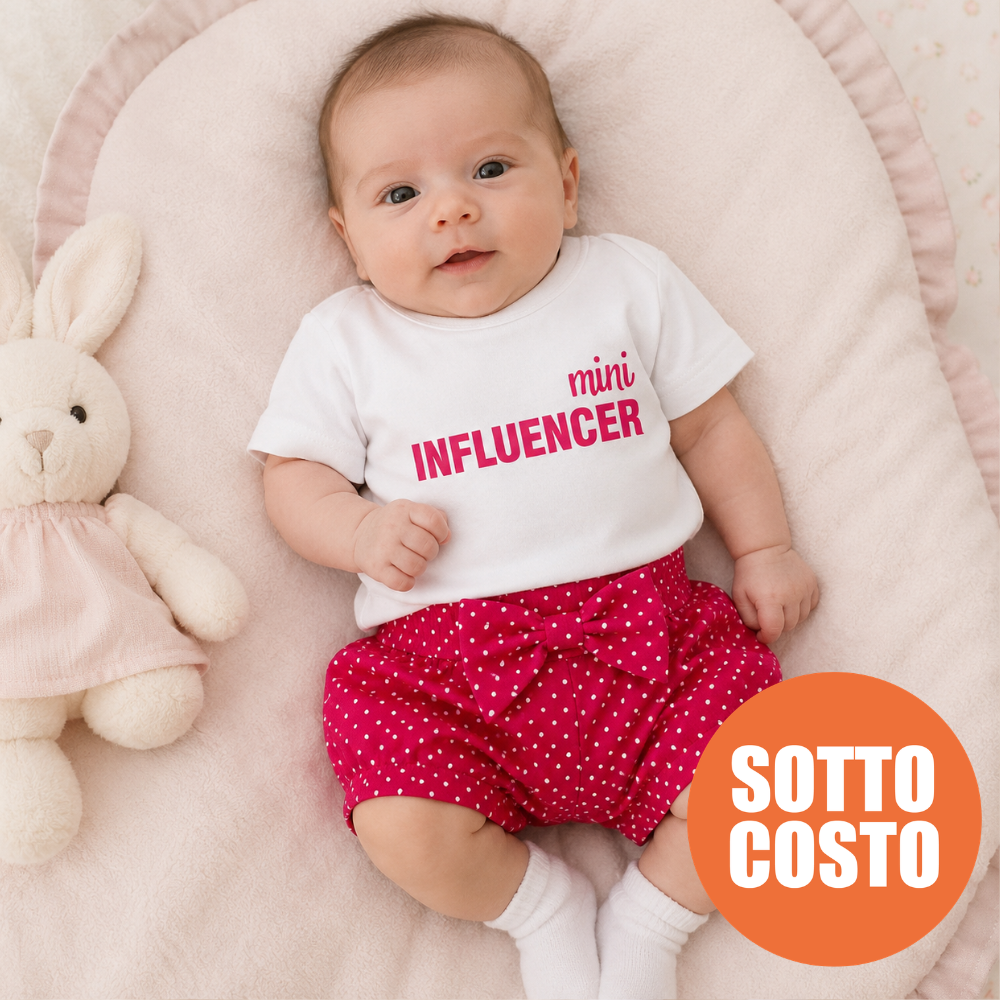 Completino estivo neonata "Mini Influencer"