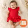 Vestitino bimba con gonna a balze da personalizzare