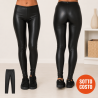 Leggings ecopelle donna