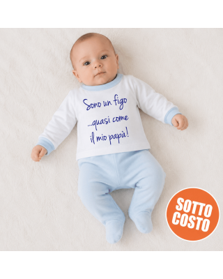 Completo neonato in ciniglia