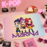 Tovaglietta americana K-Pop personalizzata con nome – 43x30 cm per scuola e merenda