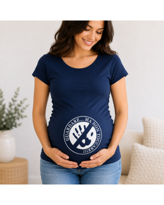 T-shirt premaman "Guardare ma non toccare"