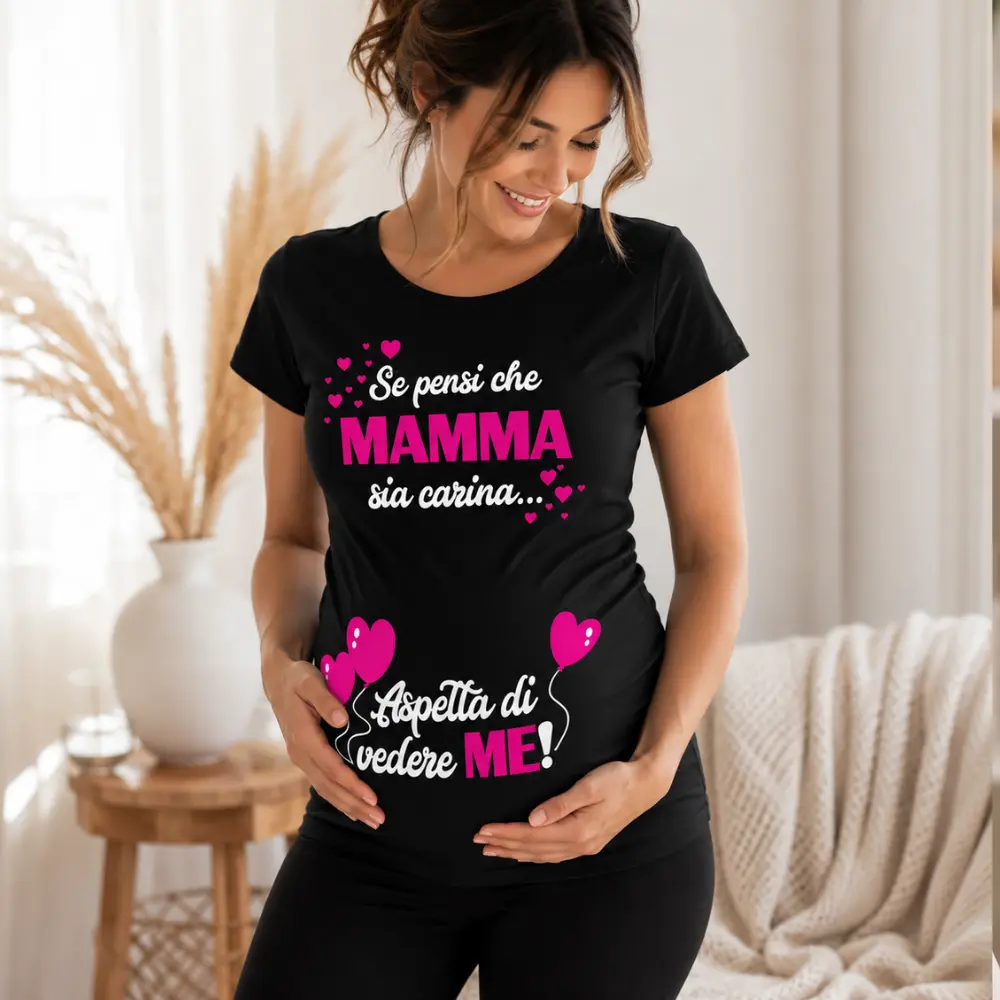 Maternity T-Shirt "Do you think mum's gorgeous? Well... wait and see m