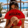 Ventaglio Personalizzato "MOLLAMI"  Ventaglio Colorato Divertente per Estate, Mare e Vacanze