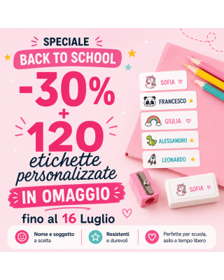 Etichette Personalizzabili Multiuso per Scuole e Asili