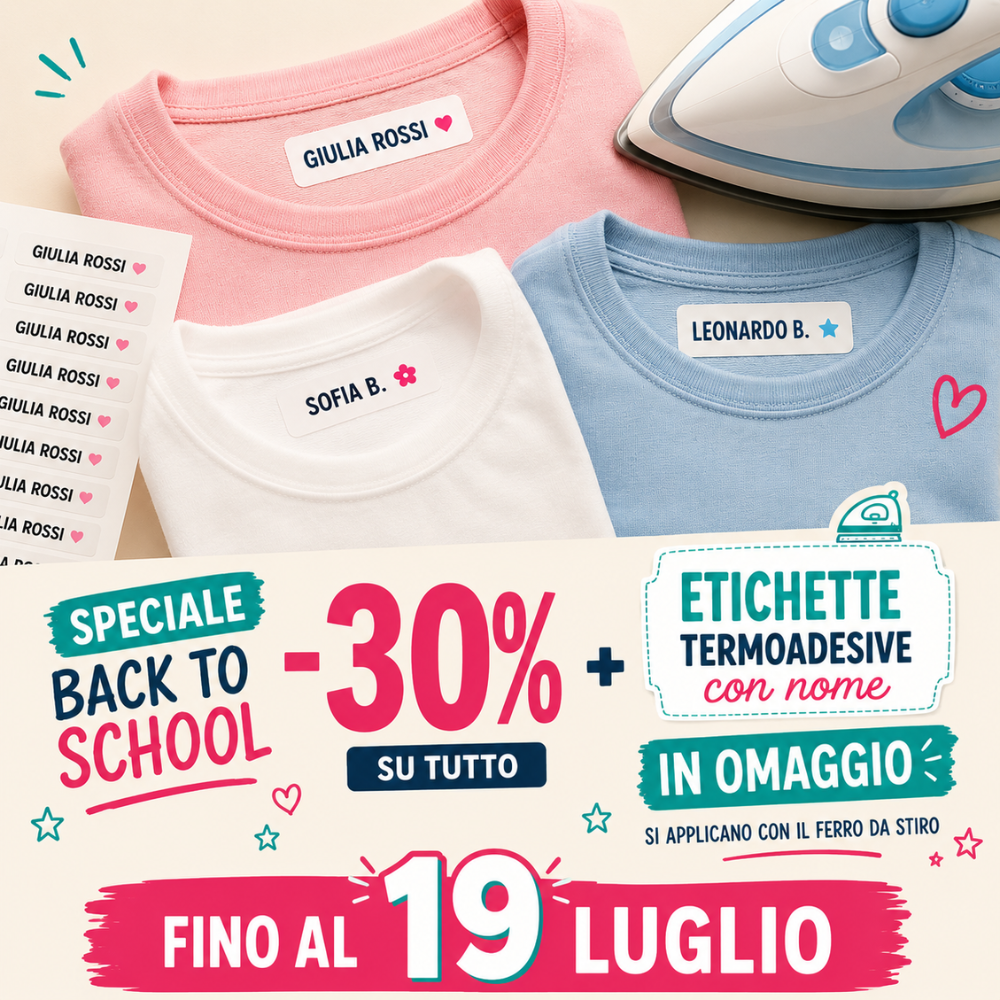 Etichette Personalizzabili Multiuso per Scuole e Asili