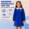 Grembiule bimba blu da personalizzare