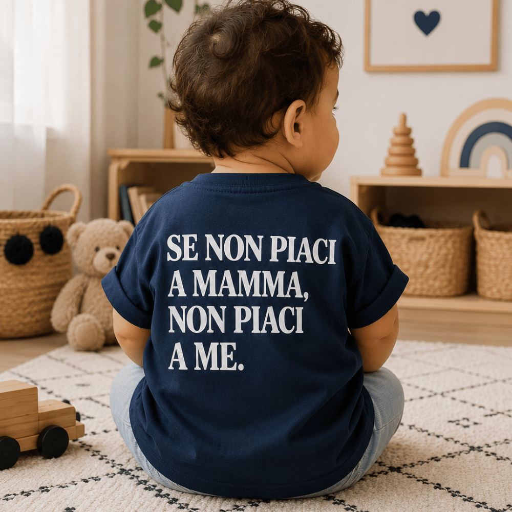 T-shirt Bambino "Se non piaci a mamma, non piaci a me" – Maglietta Divertente