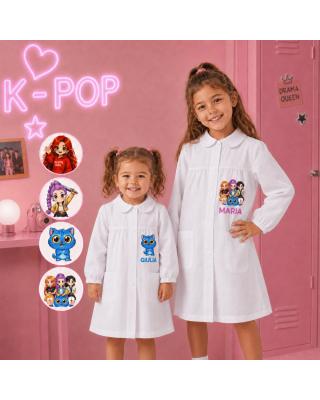 copy of Grembiule scuola materna bimba rosa – Personalizzato con nome | Linea Brainrot TikTok