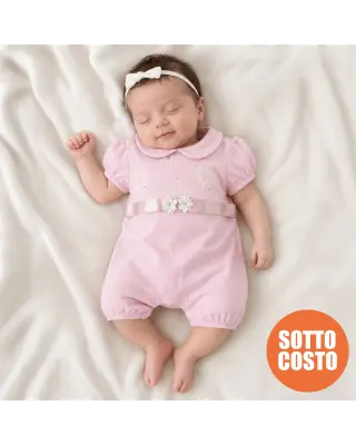 Pagliaccetto da cerimonia con cintura in raso