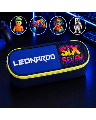 Astuccio BOX scuola personalizzato con nome Level Up