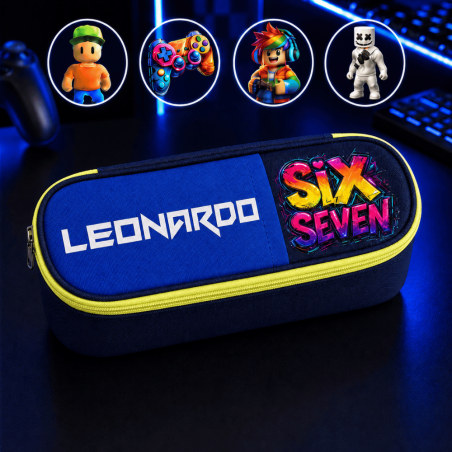 Astuccio BOX scuola personalizzato con nome Level Up