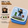 Porta Pranzo Personalizzato PixelMe con Foto, Nome ed Elementi | Lunch Box Bambini
