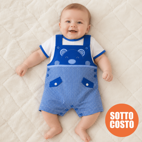 Salopette neonato "orsetto"