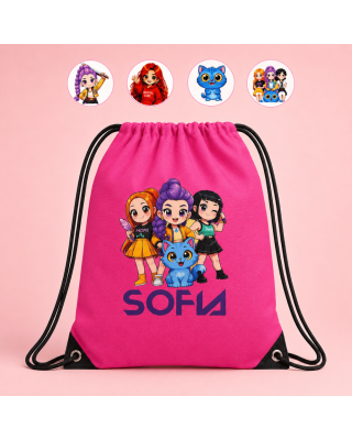 Sacca K‑Pop personalizzata con nome