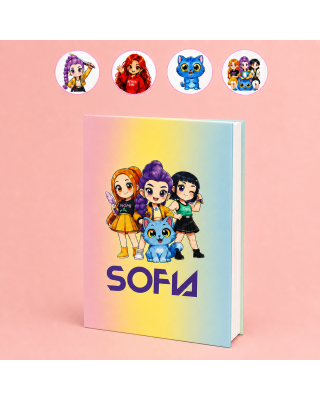 Diario K‑Pop personalizzato con nome